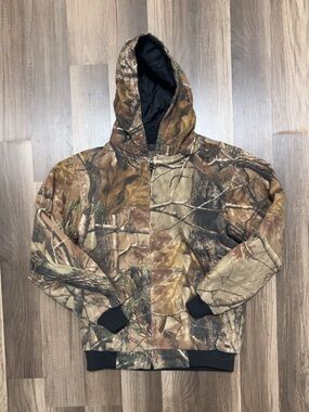 GAME WINNER Kids Medium Insulated Camo Hunting Jacket Coat RealTree